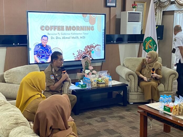 Tekankan Peran Pemda Sebagai Eksekutor, Pj Gubernur Kaltim Mulakan Coffee Morning