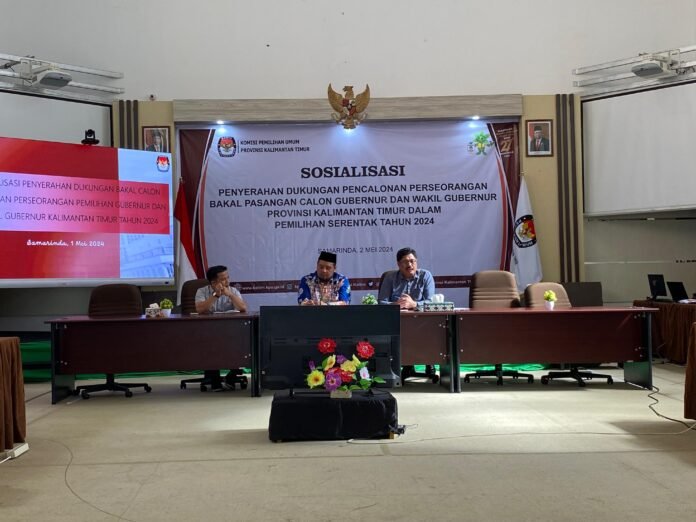 KPU Kaltim Paparkan Mekanisme Calon Perseorangan Gubernur dan Wagub